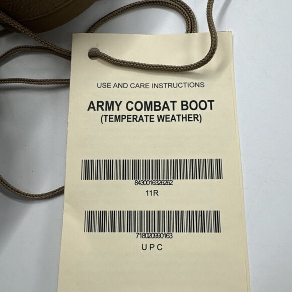 McRae Combat Boots Mens 11 R Brown Leather Military Army Temperate Weather NEW - Picture 4 of 9